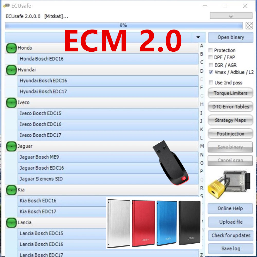 Auto Repair Shop Diagnostics - 2022 Bán Chạy ECUSafe 2.0 ECU