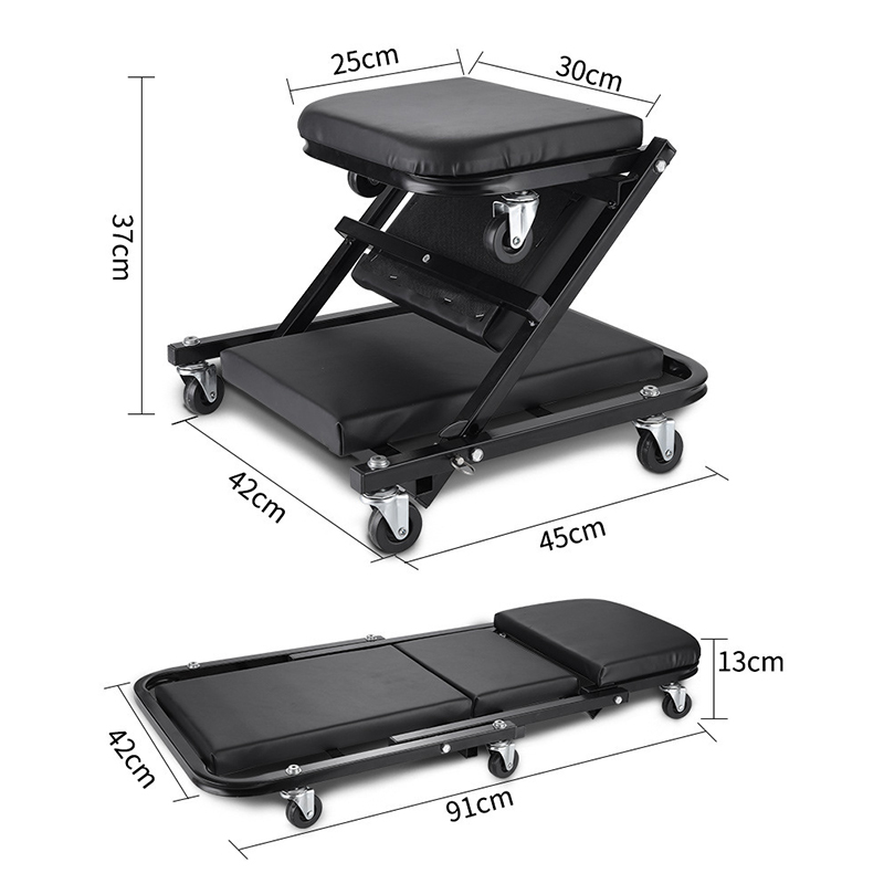 36-inch Folding Car Repair Bed - đánh giá và giá Garage Creeper Roller