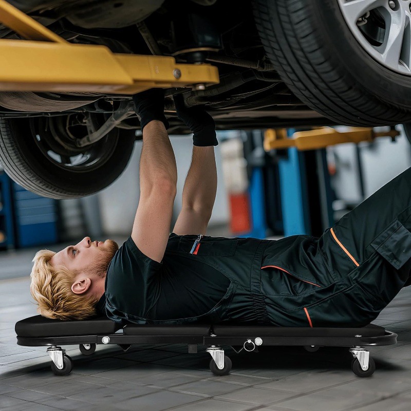 36-inch Folding Car Repair Bed - đánh giá và giá Garage Creeper Roller