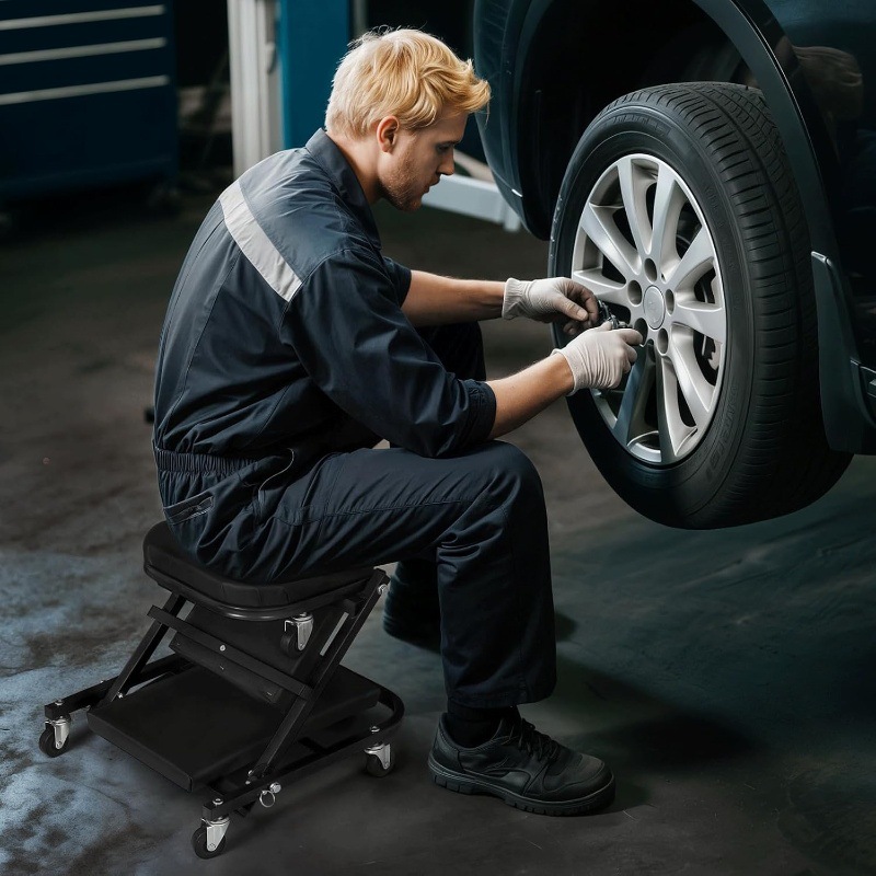 36-inch Folding Car Repair Bed - đánh giá và giá Garage Creeper Roller