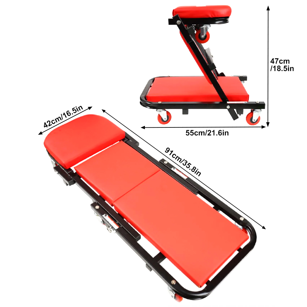 Mechanic Creeper 36-inch 2-in- - đánh giá và giá Garage Creeper Roller
