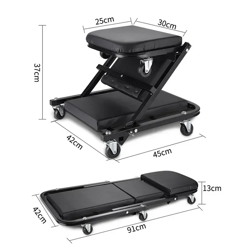 Folding Car Creeper Seat Work  - đánh giá và giá Garage Creeper Roller