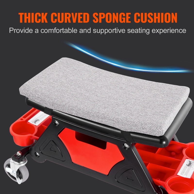Rolling Mechanic Seat 300 LBS  - đánh giá và giá Garage Creeper Roller